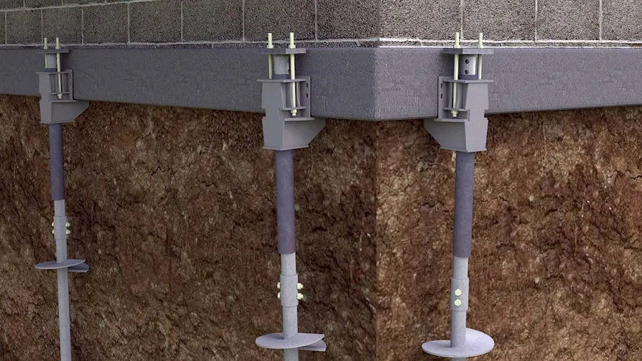 Foundation reinforcement piering and wall stabilization